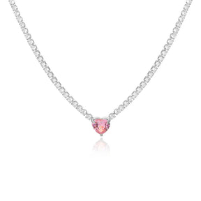 Colar Cravejada Com Zircônia