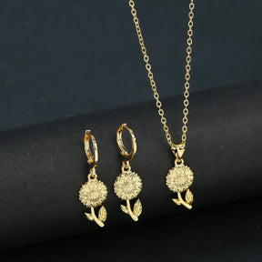 Conjunto colar e brinco elegance