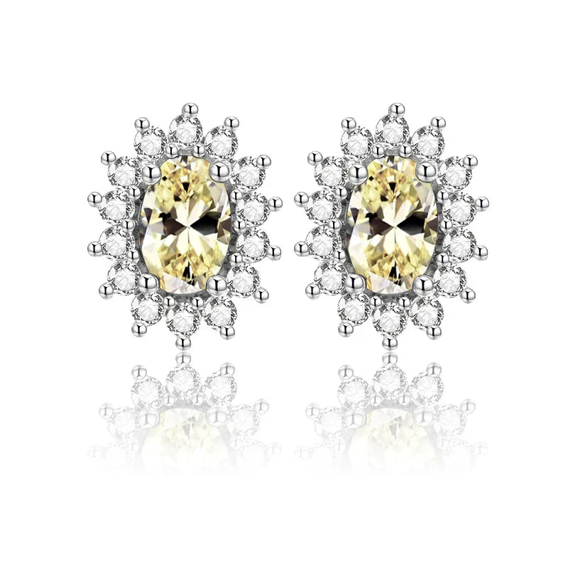 Brinco Oval com Esmeralda